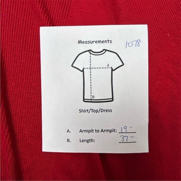 Worthington Women's Red Handkerchief Hem Cardigan Sweater Size S - Picture 8 of 12